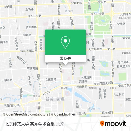 北京师范大学-英东学术会堂地图