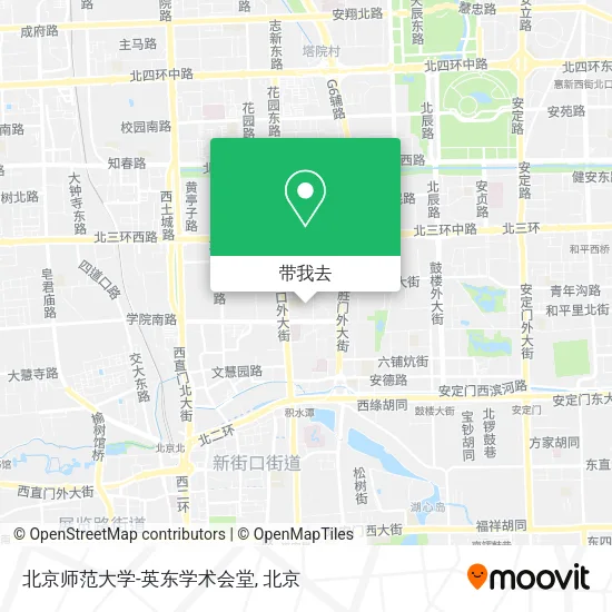 北京师范大学-英东学术会堂地图