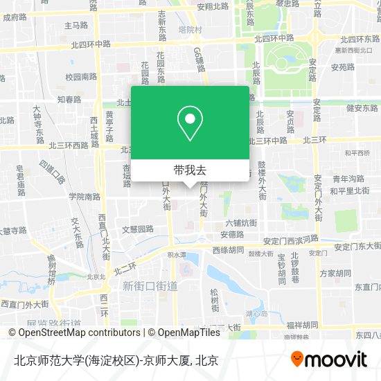 北京师范大学(海淀校区)-京师大厦地图