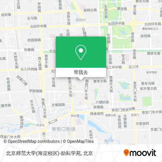 北京师范大学(海淀校区)-励耘学苑地图