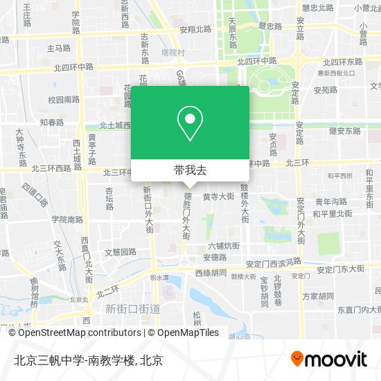 北京三帆中学-南教学楼地图