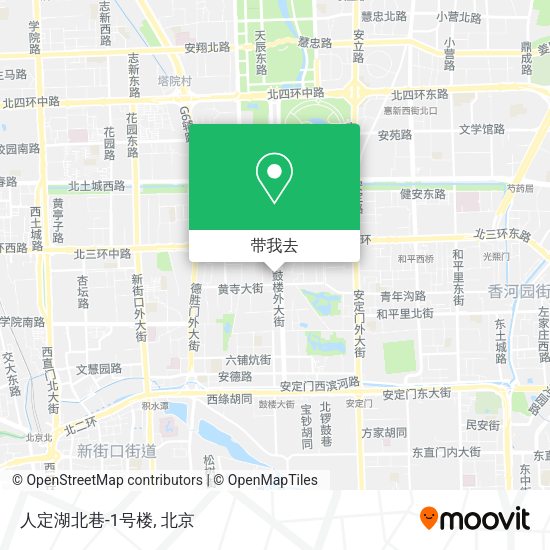 人定湖北巷-1号楼地图