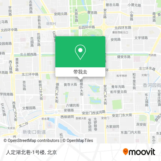 人定湖北巷-1号楼地图