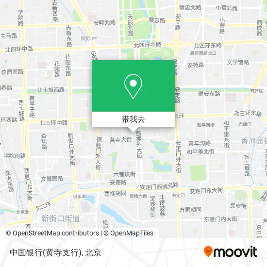 中国银行(黄寺支行)地图