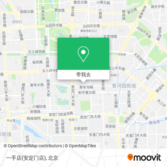 一手店(安定门店)地图
