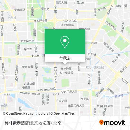 格林豪泰酒店(北京地坛店)地图