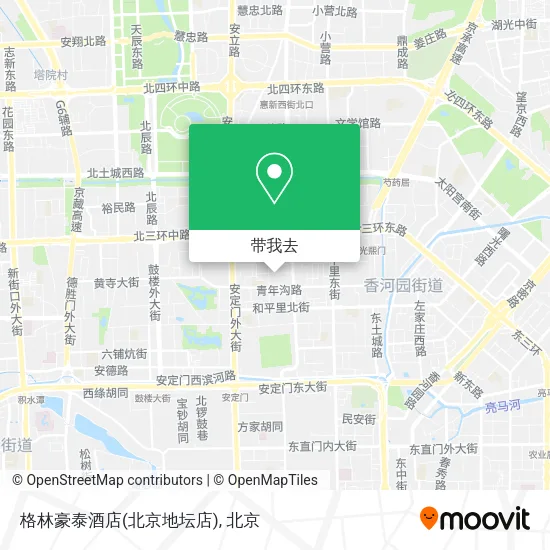 格林豪泰酒店(北京地坛店)地图