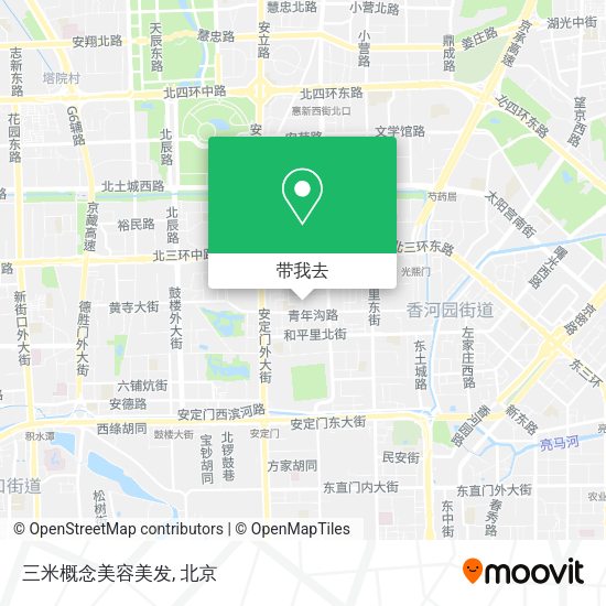 三米概念美容美发地图