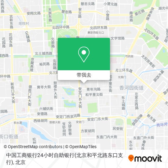 中国工商银行24小时自助银行(北京和平北路东口支行)地图