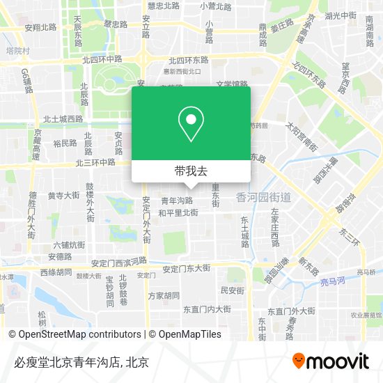 必瘦堂北京青年沟店地图