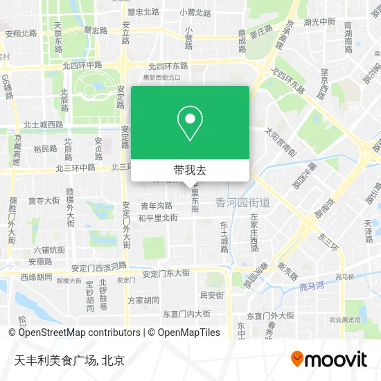 天丰利美食广场地图