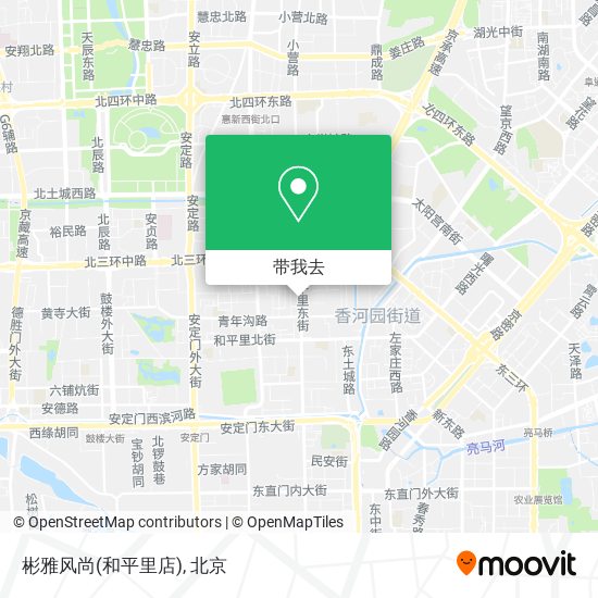 彬雅风尚(和平里店)地图