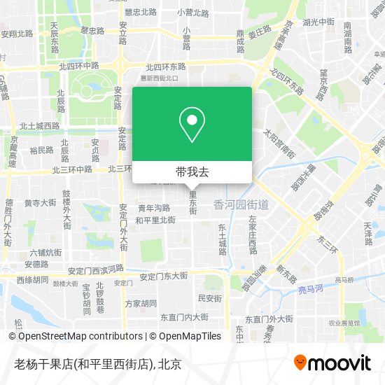 老杨干果店(和平里西街店)地图