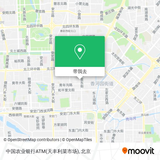 中国农业银行ATM(天丰利菜市场)地图