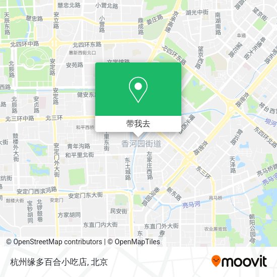 杭州缘多百合小吃店地图