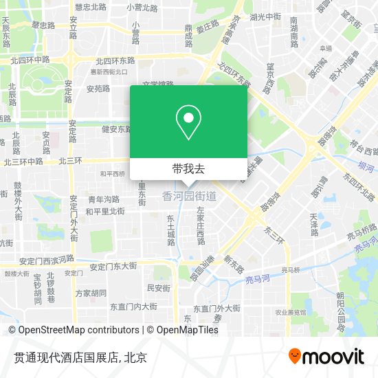 贯通现代酒店国展店地图