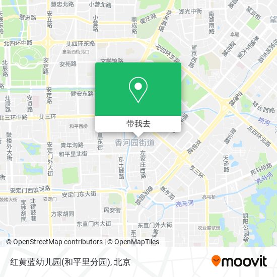 红黄蓝幼儿园(和平里分园)地图