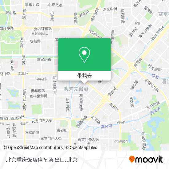 北京重庆饭店停车场-出口地图