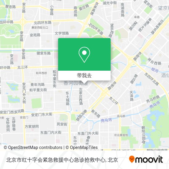 北京市红十字会紧急救援中心急诊抢救中心地图