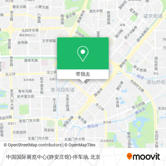 中国国际展览中心(静安庄馆)-停车场地图