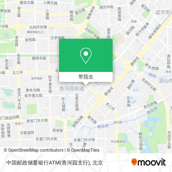 中国邮政储蓄银行ATM(香河园支行)地图