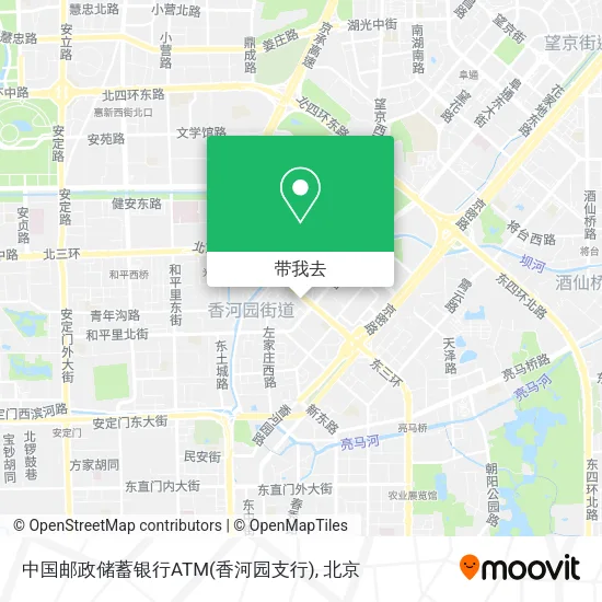 中国邮政储蓄银行ATM(香河园支行)地图