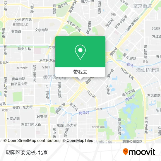 朝阳区委党校地图