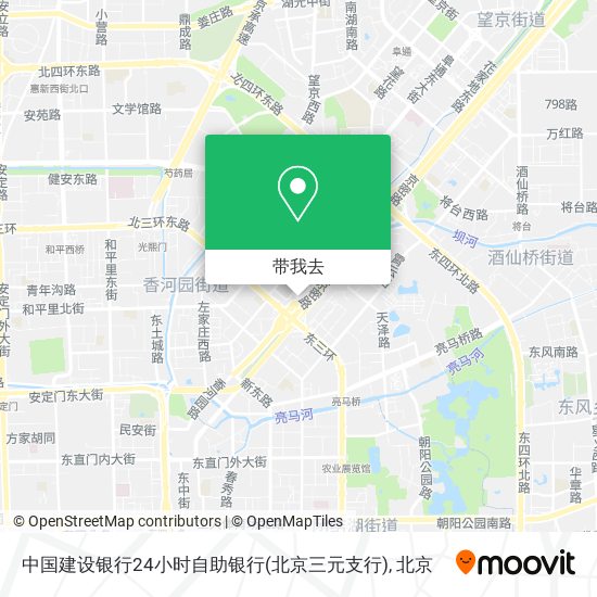 中国建设银行24小时自助银行(北京三元支行)地图