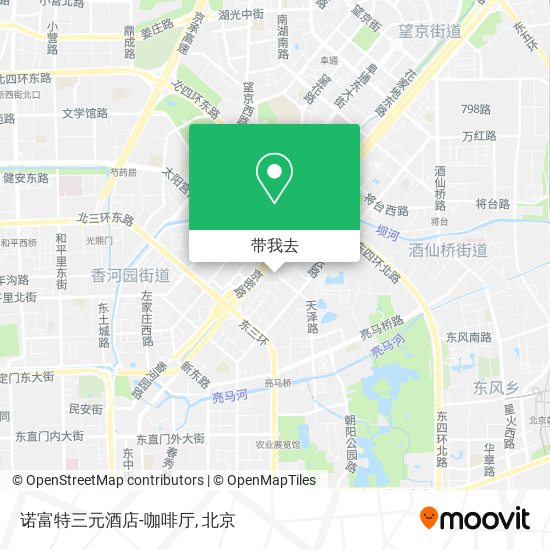 诺富特三元酒店-咖啡厅地图