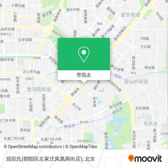 屈臣氏(朝阳区左家庄凤凰商街店)地图