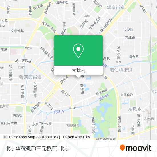 北京华商酒店(三元桥店)地图