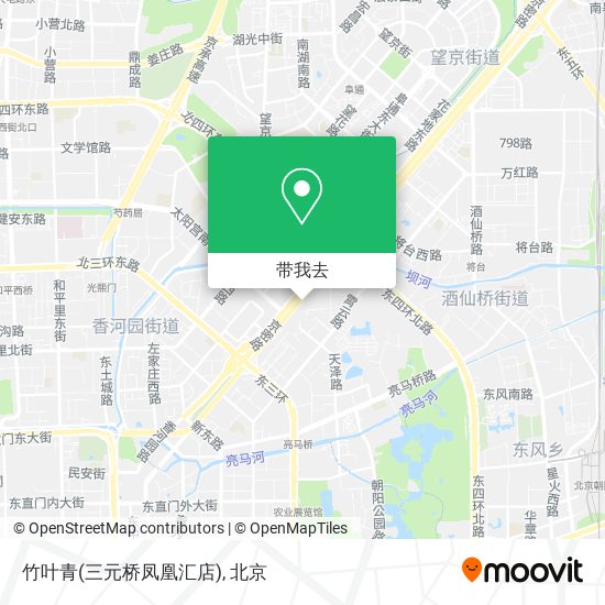 竹叶青(三元桥凤凰汇店)地图