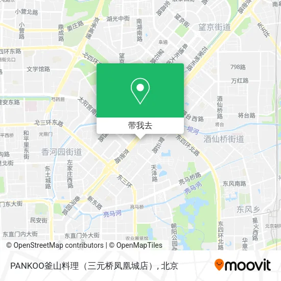 PANKOO釜山料理（三元桥凤凰城店）地图
