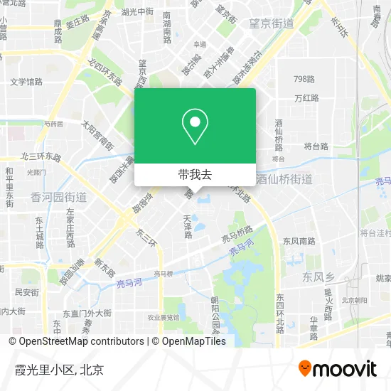 霞光里小区地图