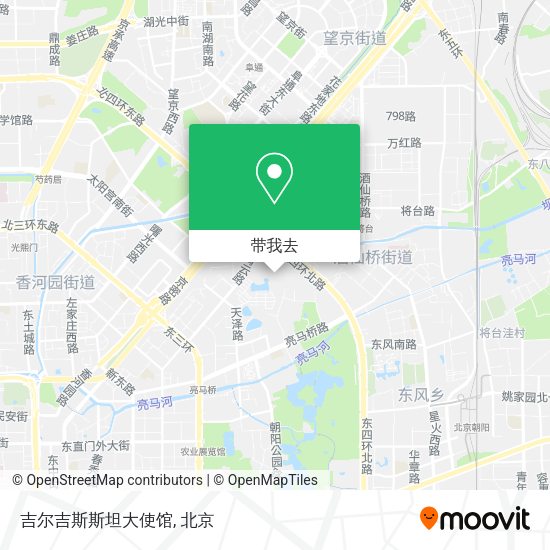 吉尔吉斯斯坦大使馆地图