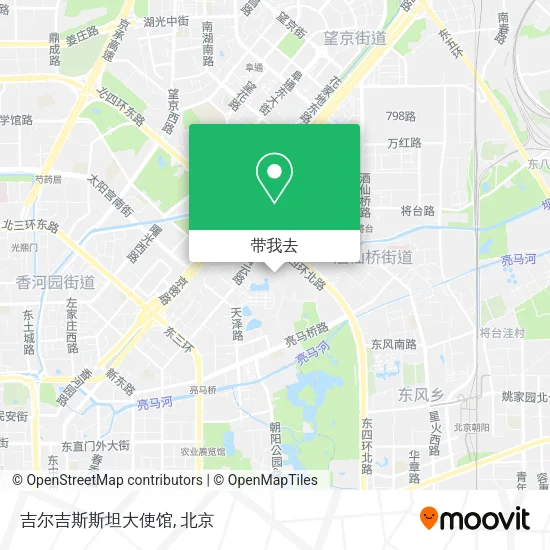 吉尔吉斯斯坦大使馆地图