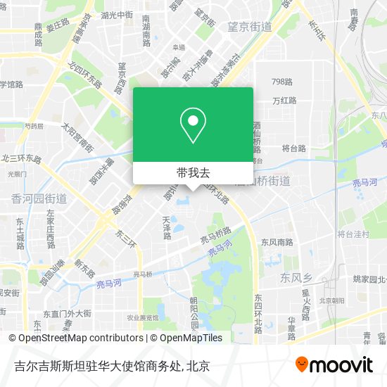 吉尔吉斯斯坦驻华大使馆商务处地图
