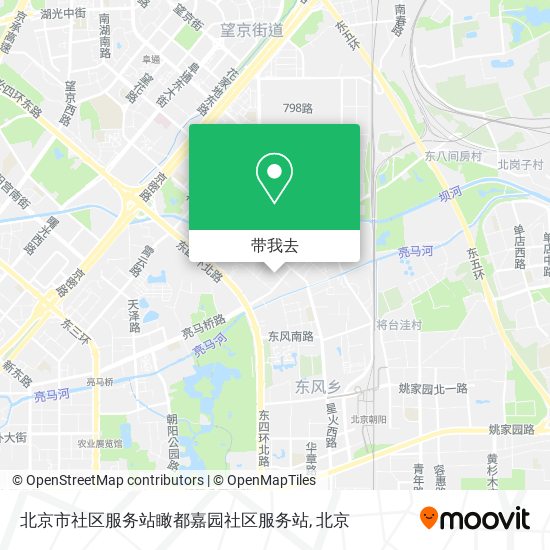北京市社区服务站瞰都嘉园社区服务站地图