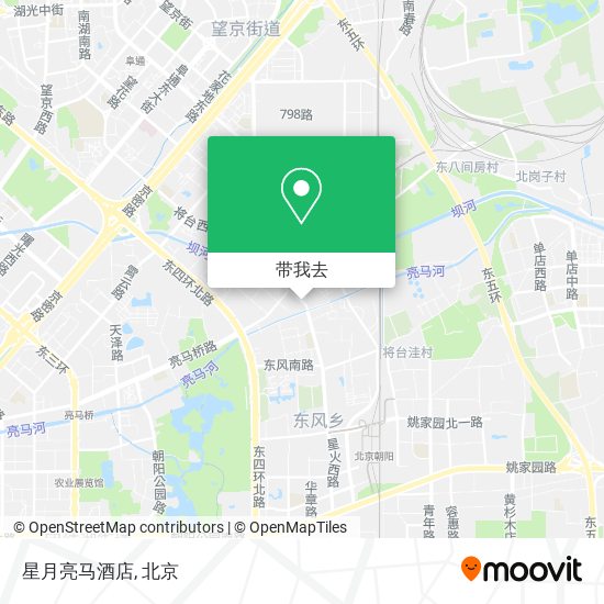 星月亮马酒店地图