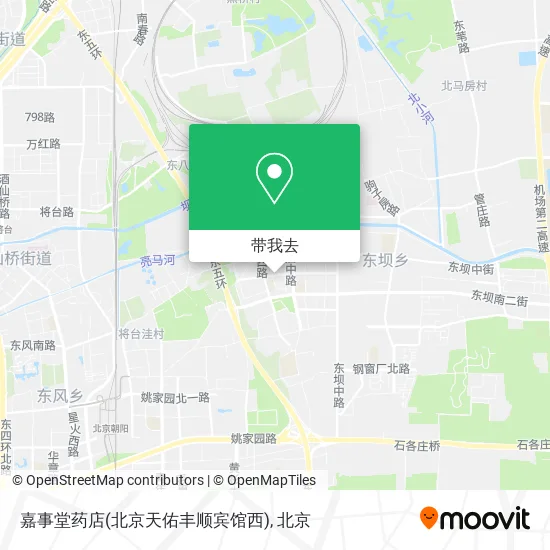 嘉事堂药店(北京天佑丰顺宾馆西)地图