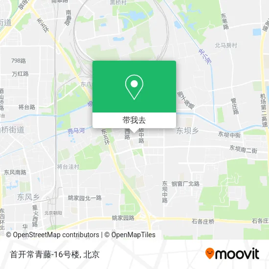 首开常青藤-16号楼地图