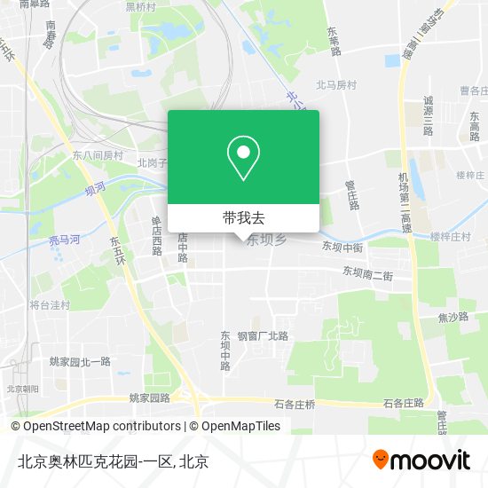 北京奥林匹克花园-一区地图