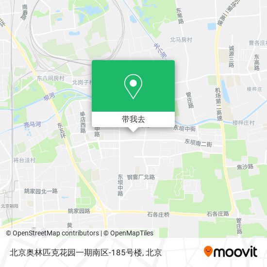 北京奥林匹克花园一期南区-185号楼地图