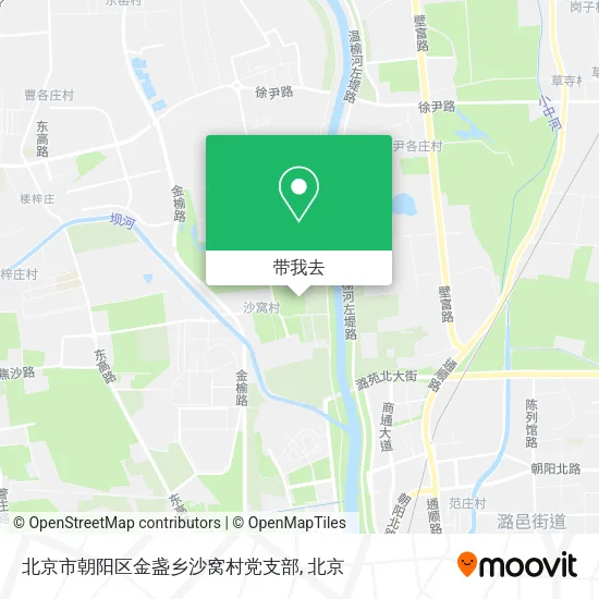 北京市朝阳区金盏乡沙窝村党支部地图