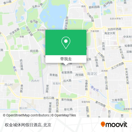 权金城休闲假日酒店地图