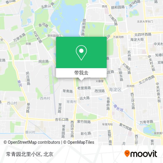 常青园北里小区地图