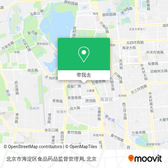 北京市海淀区食品药品监督管理局地图