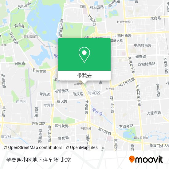 翠叠园小区地下停车场地图
