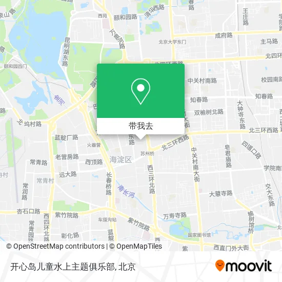 开心岛儿童水上主题俱乐部地图