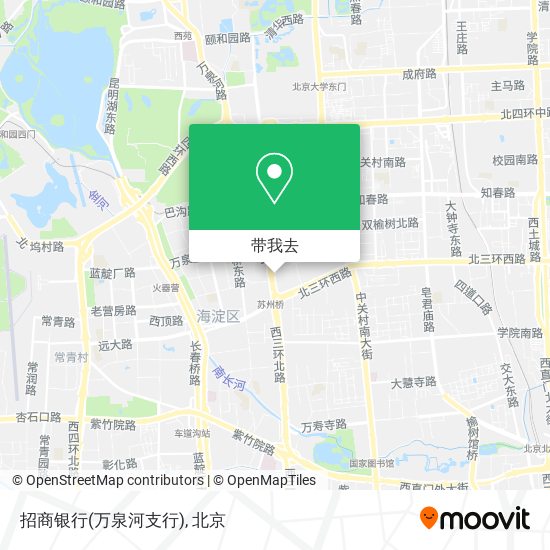 招商银行(万泉河支行)地图